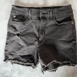 Distressed Gray Women's Shorts